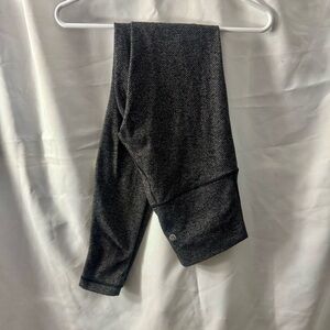 Lululemon Wunder Under heathered herringbone black leggings